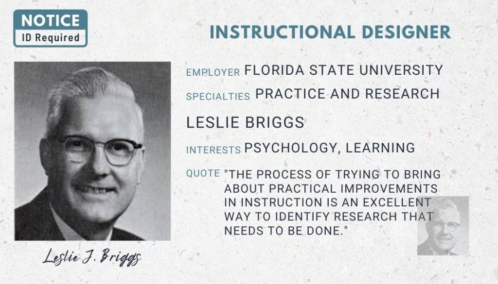 Instructional Designer Mock License for Leslie Briggs