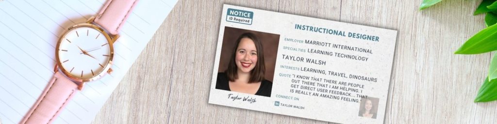 Instructional Designer Taylor Walsh