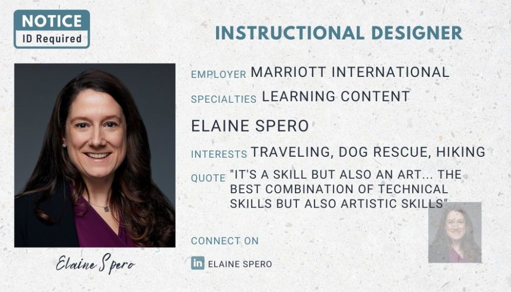 Instructional Design Mock ID for Elaine Spero